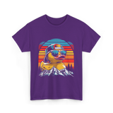 Cool Duck Sunglasses Duck Lover T-Shirt - Purple