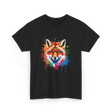 Cool Fox Colorful Fox T-Shirt - Black