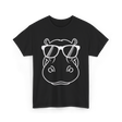 Cool Hippo Design Hippo T-Shirt - Black