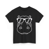 Cool Hippo Design Hippo T-Shirt - Black