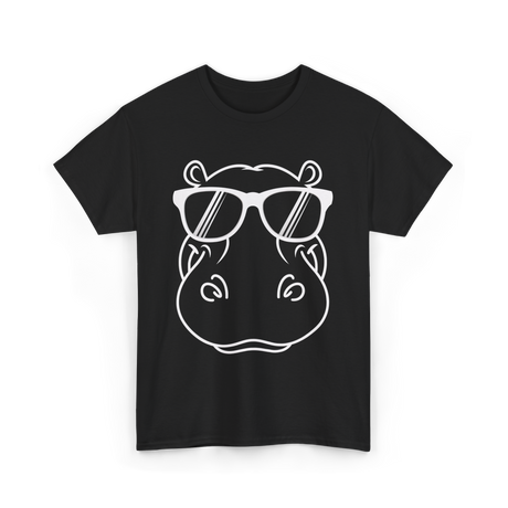 Cool Hippo Design Hippo T-Shirt - Black