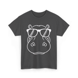 Cool Hippo Design Hippo T-Shirt - Dark Heather