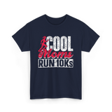 Cool Moms Run Running T-Shirt - Navy