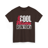 Cool Moms Run Running T-Shirt - Dark Chocolate