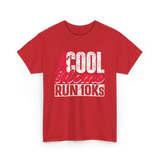 Cool Moms Run Running T-Shirt - Red