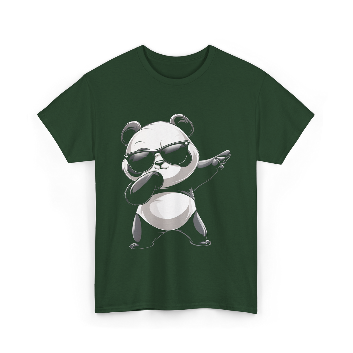 Cool Panda T-Shirt - Forest Green