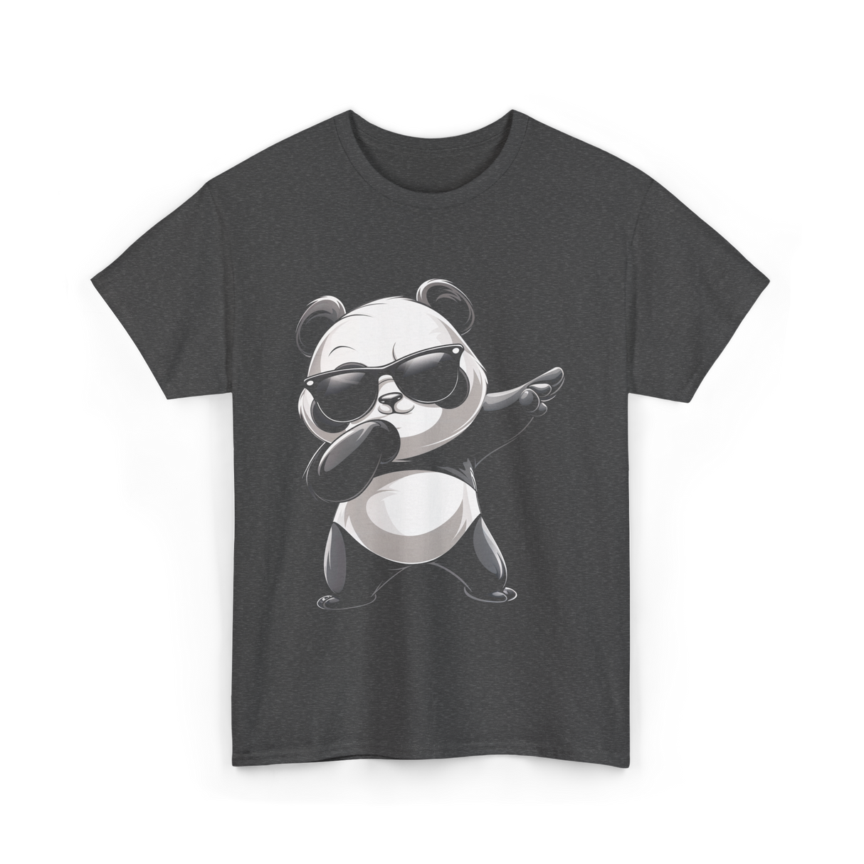 Cool Panda T-Shirt - Dark Heather