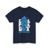 Cool Pool Guy Swimming Attendant T-Shirt - Navy