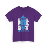 Cool Pool Guy Swimming Attendant T-Shirt - Purple