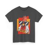 Cool Rooster Sunglasses Chicken T-Shirt - Dark Heather