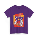 Cool Rooster Sunglasses Chicken T-Shirt - Purple