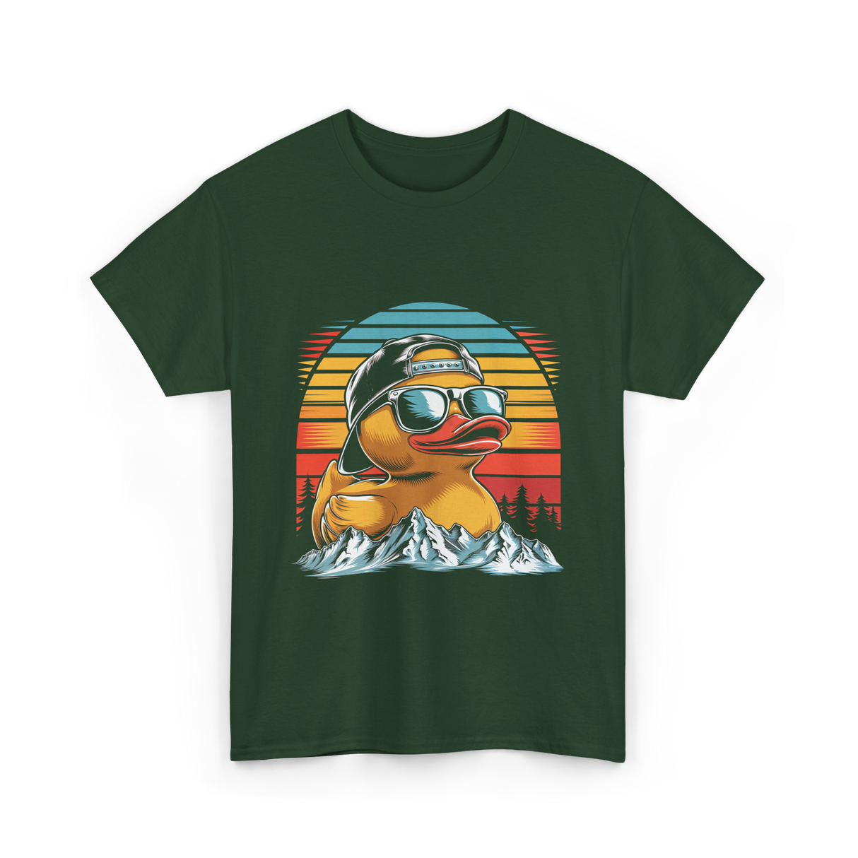 Cool Rubber Duck T-Shirt - Forest Green