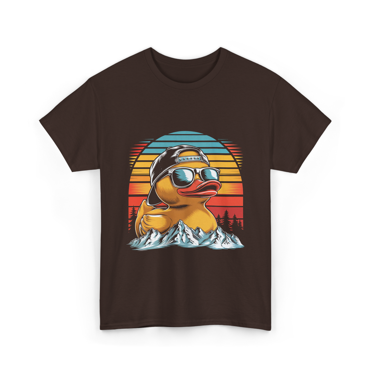 Cool Rubber Duck T-Shirt - Dark Chocolate