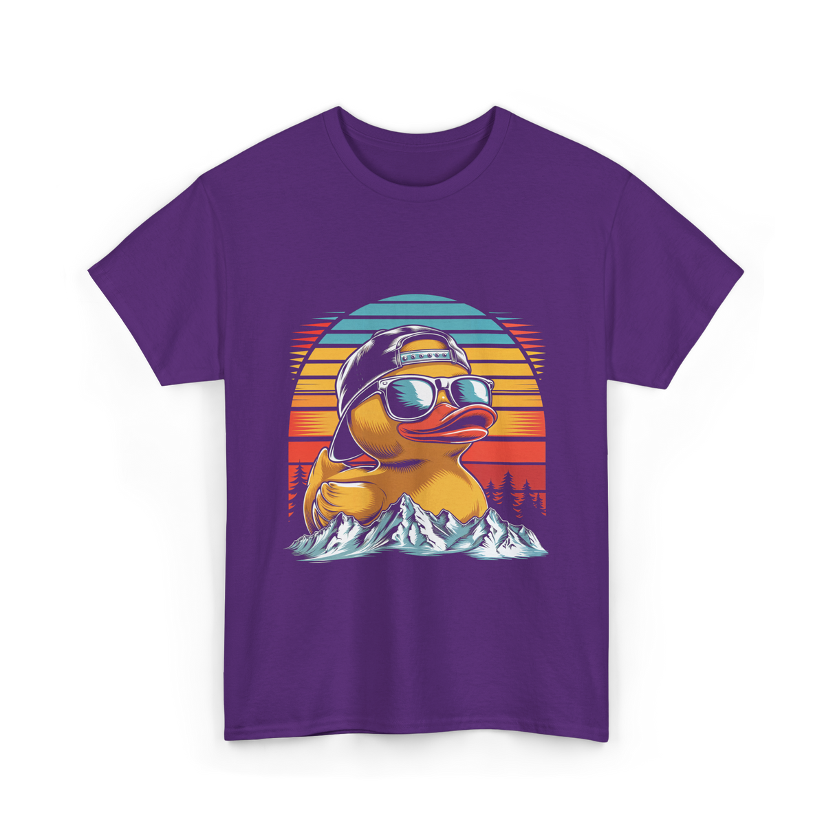 Cool Rubber Duck T-Shirt - Purple