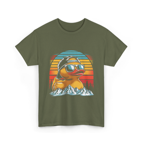 Cool Rubber Duck T-Shirt - Military Green