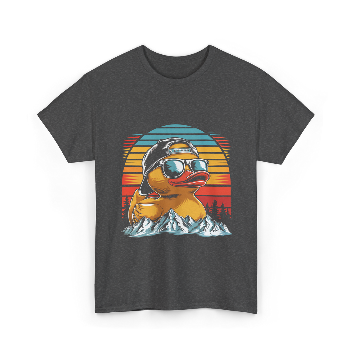 Cool Rubber Duck T-Shirt - Dark Heather