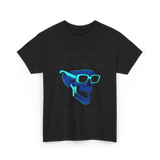 Cool Skull Glasses Surgery Support T-Shirt - Black