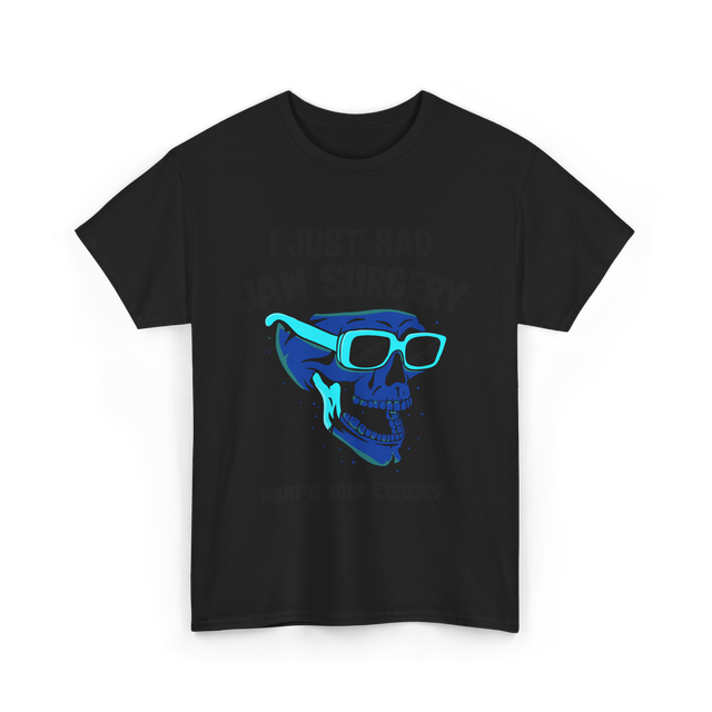 Cool Skull Glasses Surgery Support T-Shirt - Black