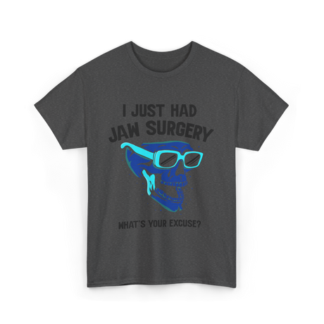 Cool Skull Glasses Surgery Support T-Shirt - Dark Heather