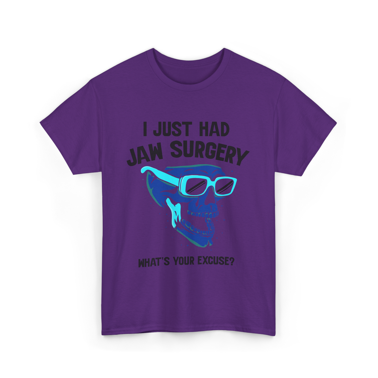 Cool Skull Glasses Surgery Support T-Shirt - Purple