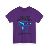 Cool Skull Glasses Surgery Support T-Shirt - Purple