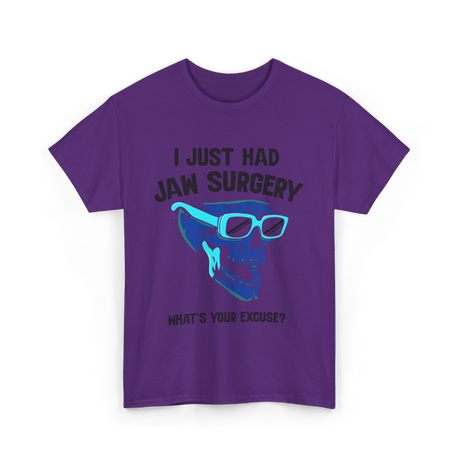 Cool Skull Glasses Surgery Support T-Shirt - Purple