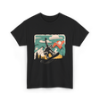 Cool Snowboarder Vintage Snowboarding T-Shirt - Black