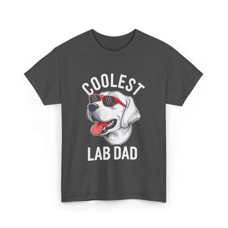 Coolest Lab Dad Labrador Dog T-Shirt - Dark Heather