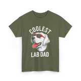 Coolest Lab Dad Labrador Dog T-Shirt - Military Green