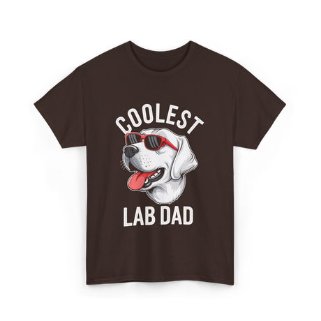 Coolest Lab Dad Labrador Dog T-Shirt - Dark Chocolate