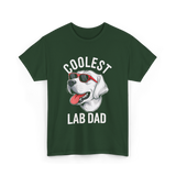 Coolest Lab Dad Labrador Dog T-Shirt - Forest Green