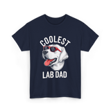 Coolest Lab Dad Labrador Dog T-Shirt - Navy