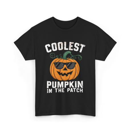 Coolest Pumpkin In The Patch Pumpkin T-Shirt - Black