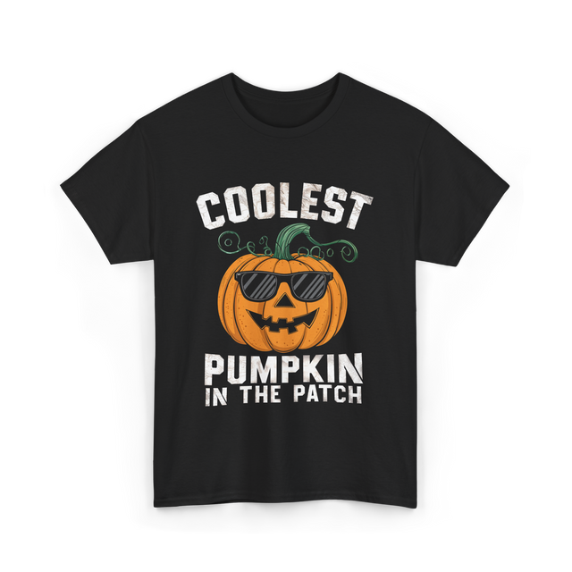 Coolest Pumpkin In The Patch Pumpkin T-Shirt - Black