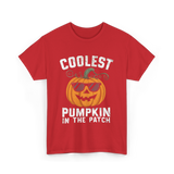 Coolest Pumpkin In The Patch Pumpkin T-Shirt - Red