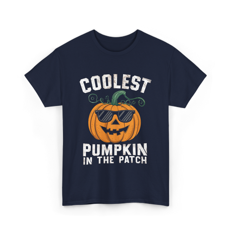 Coolest Pumpkin In The Patch Pumpkin T-Shirt - Navy