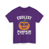 Coolest Pumpkin In The Patch Pumpkin T-Shirt - Purple