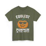 Coolest Pumpkin In The Patch Pumpkin T-Shirt - Military Green