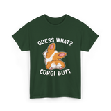 Corgi Butt Corgi Dog T-Shirt - Forest Green