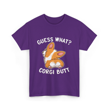 Corgi Butt Corgi Dog T-Shirt - Purple