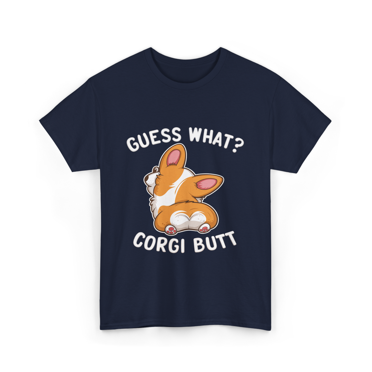 Corgi Butt Corgi Dog T-Shirt - Navy