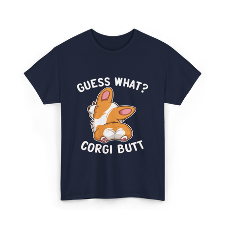 Corgi Butt Corgi Dog T-Shirt - Navy