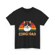 Corgi Dad Corgi Dog T-Shirt - Black