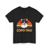 Corgi Dad Corgi Dog T-Shirt - Black