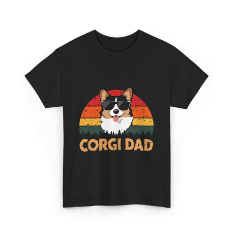 Corgi Dad Corgi Dog T-Shirt - Black