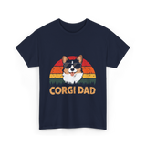 Corgi Dad Corgi Dog T-Shirt - Navy