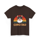 Corgi Dad Corgi Dog T-Shirt - Dark Chocolate