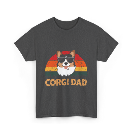 Corgi Dad Corgi Dog T-Shirt - Dark Heather