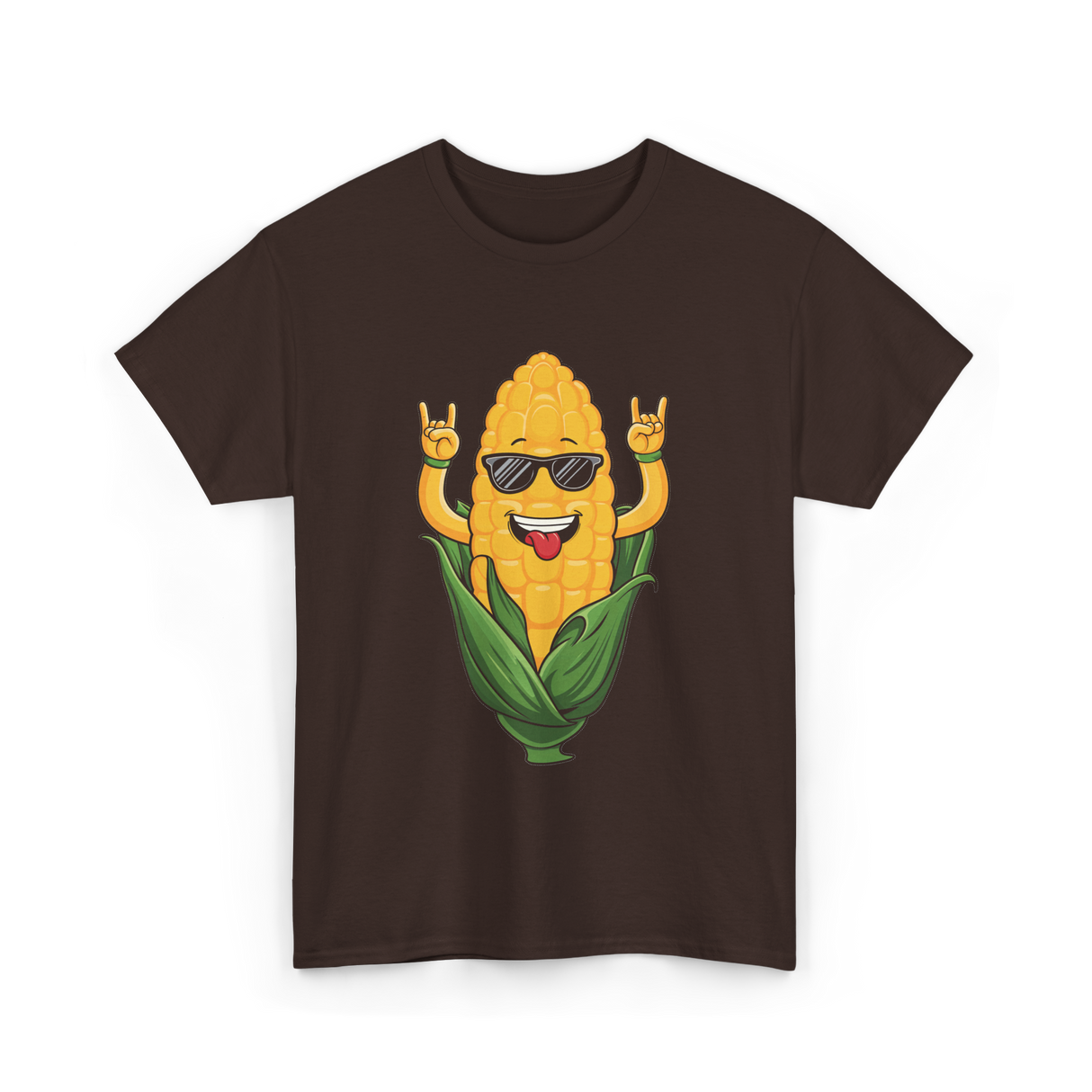 Corn On The Cob Corn Lover T-Shirt - Dark Chocolate