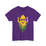 Corn On The Cob Corn Lover T-Shirt - Purple